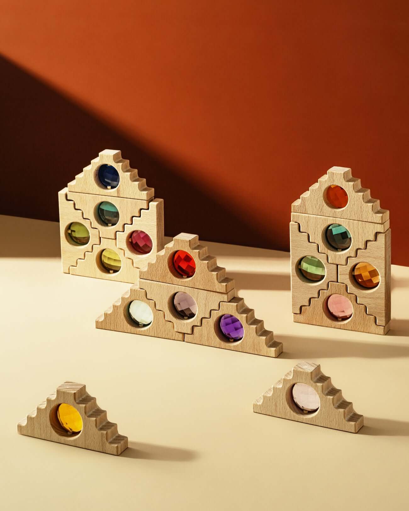 Nordic-inspired minimalist wooden toy for open-ended play