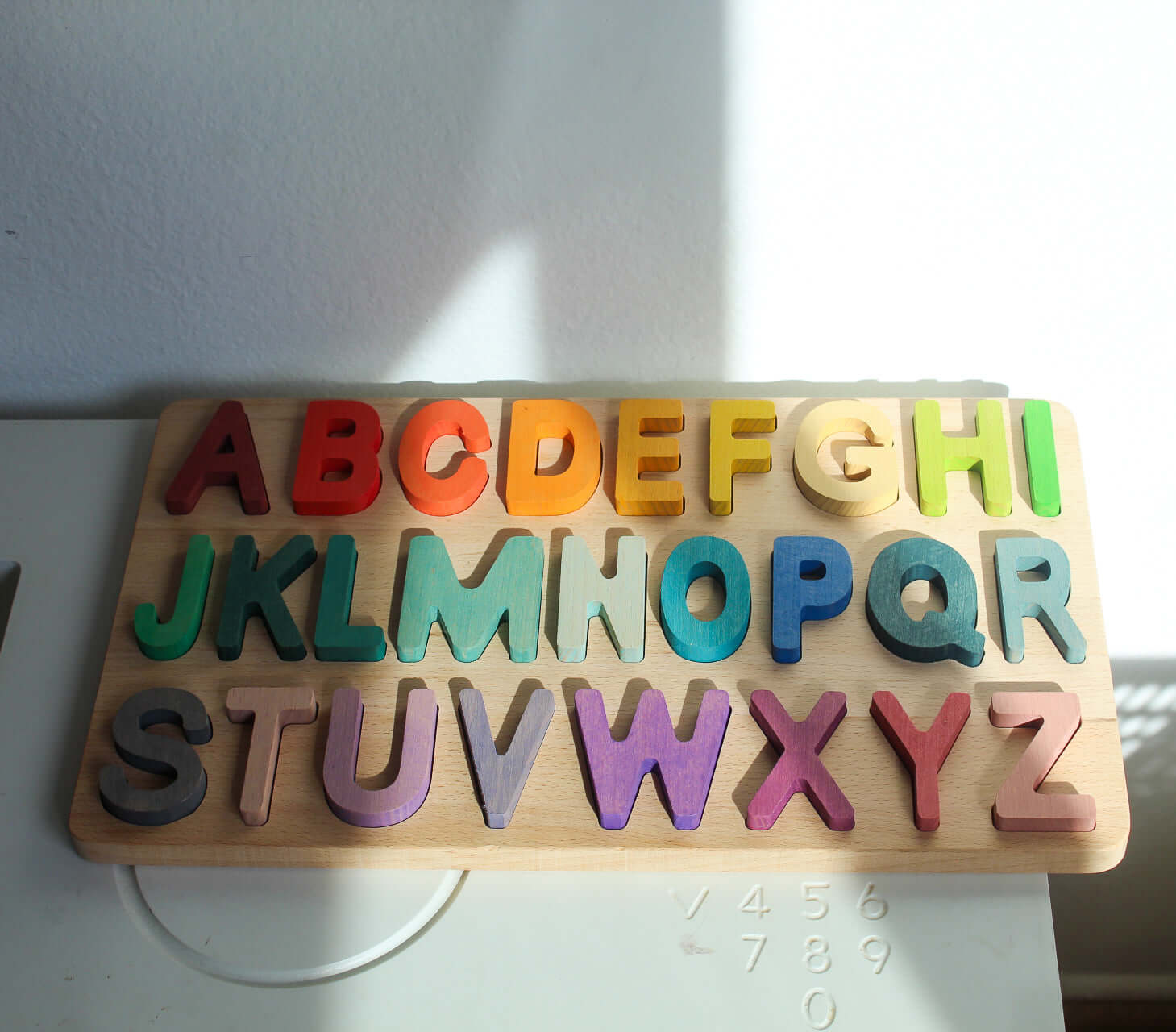 Alphabet Puzzle rainbow wooden blocks montessori toys open-ended blocks