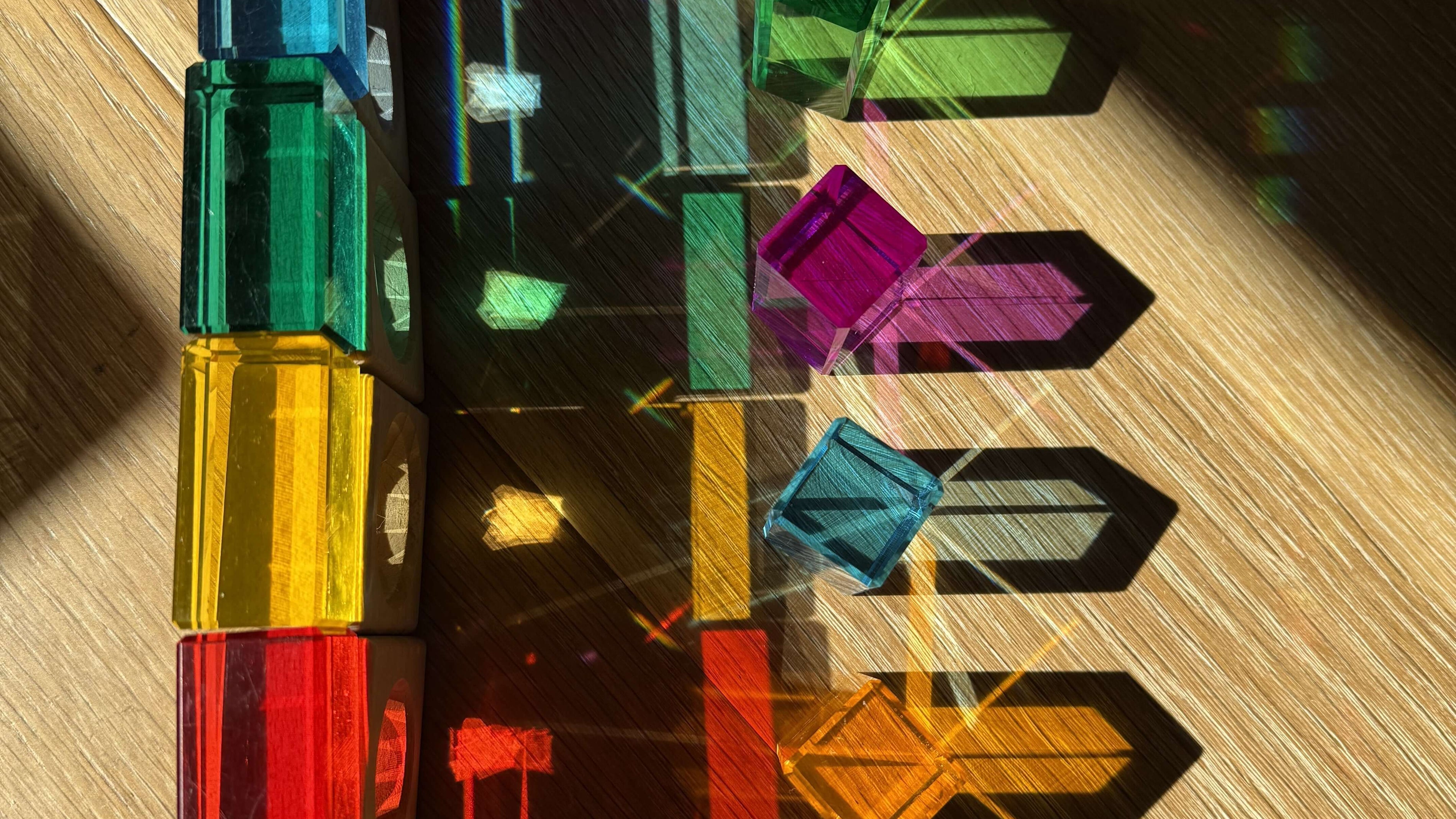 Unlocking the Magic of Light: STEM Play with Lucite Cubes