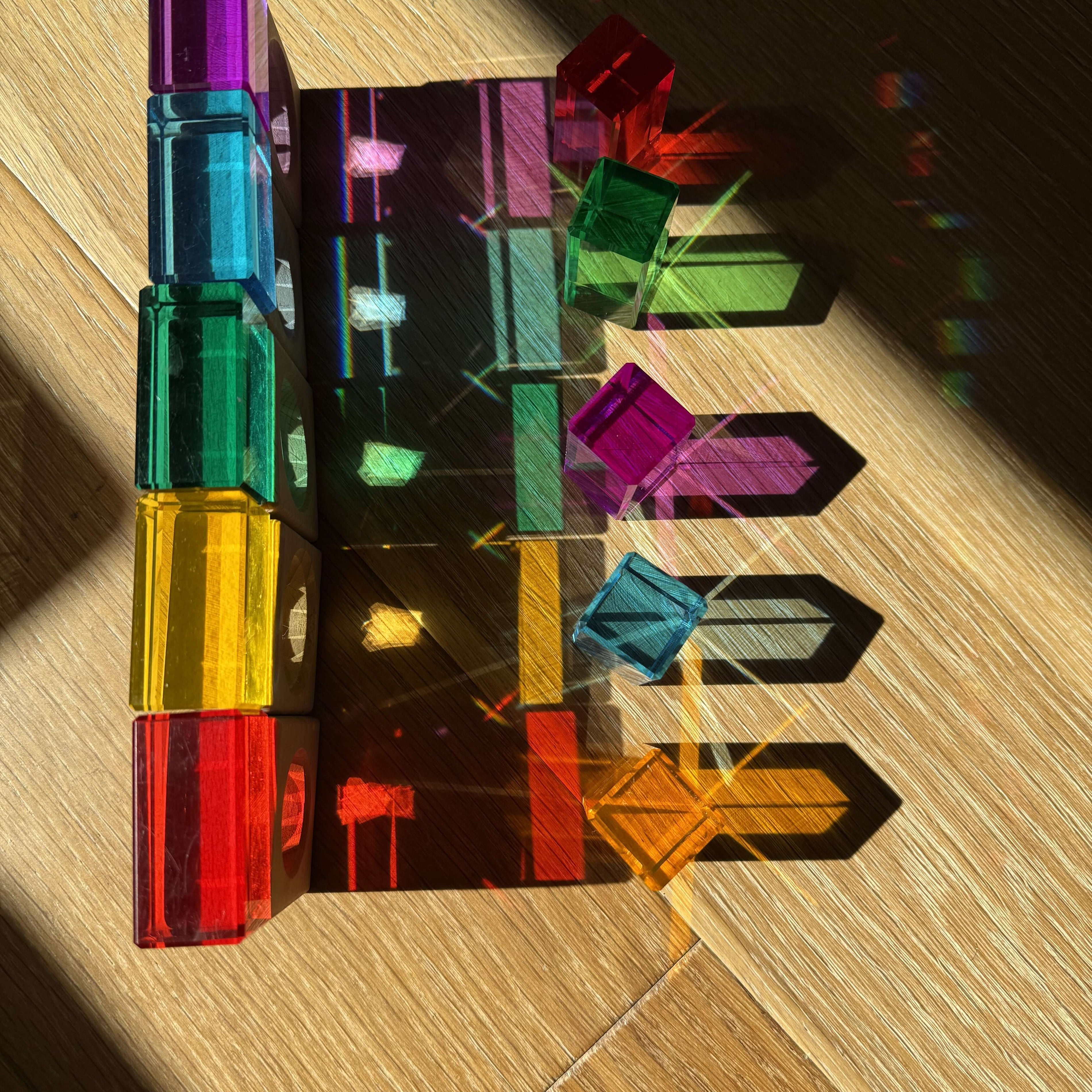 Unlocking the Magic of Light: STEM Play with Lucite Cubes