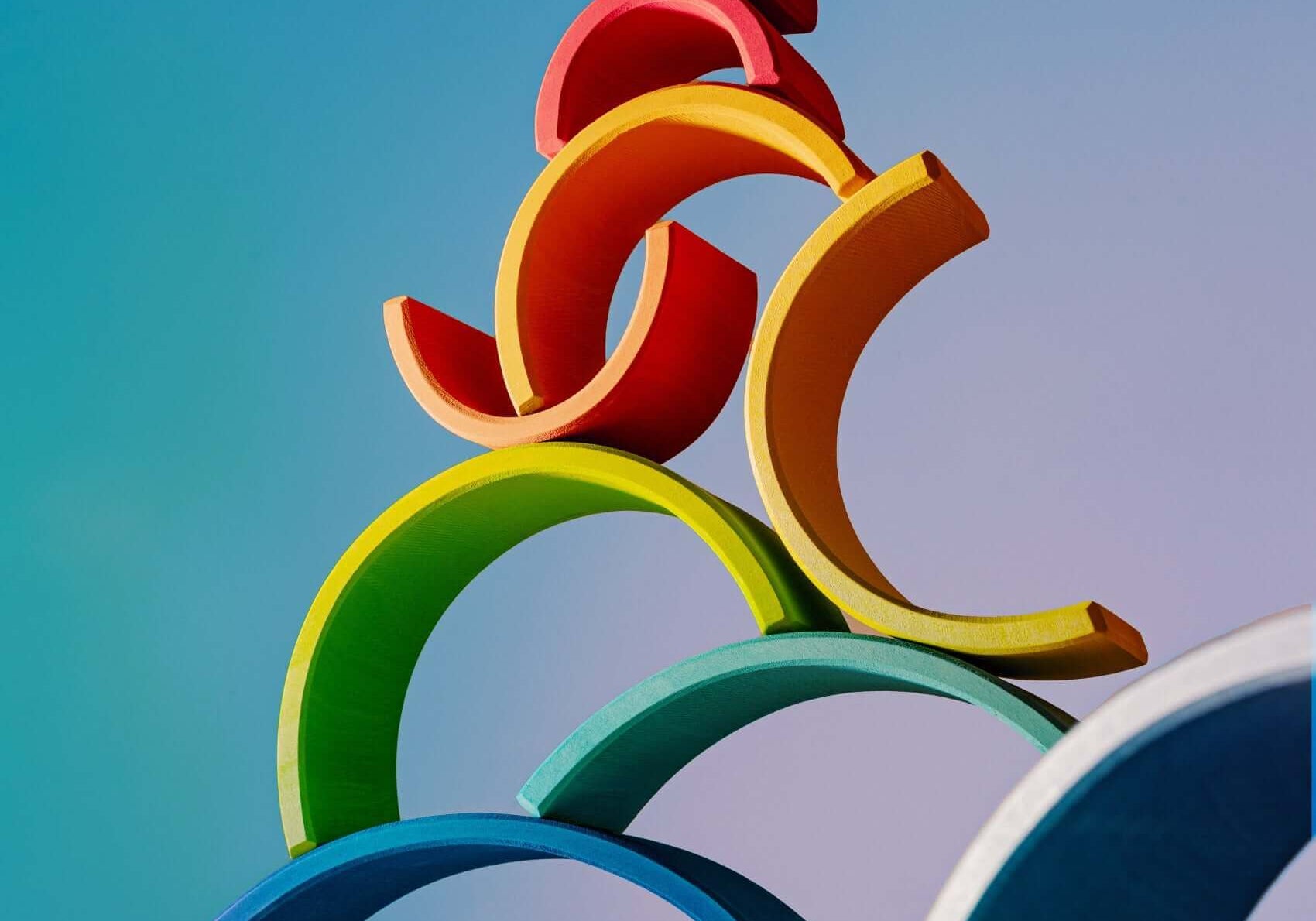 wooden rainbow stacker one of the best toys for 3 year olds