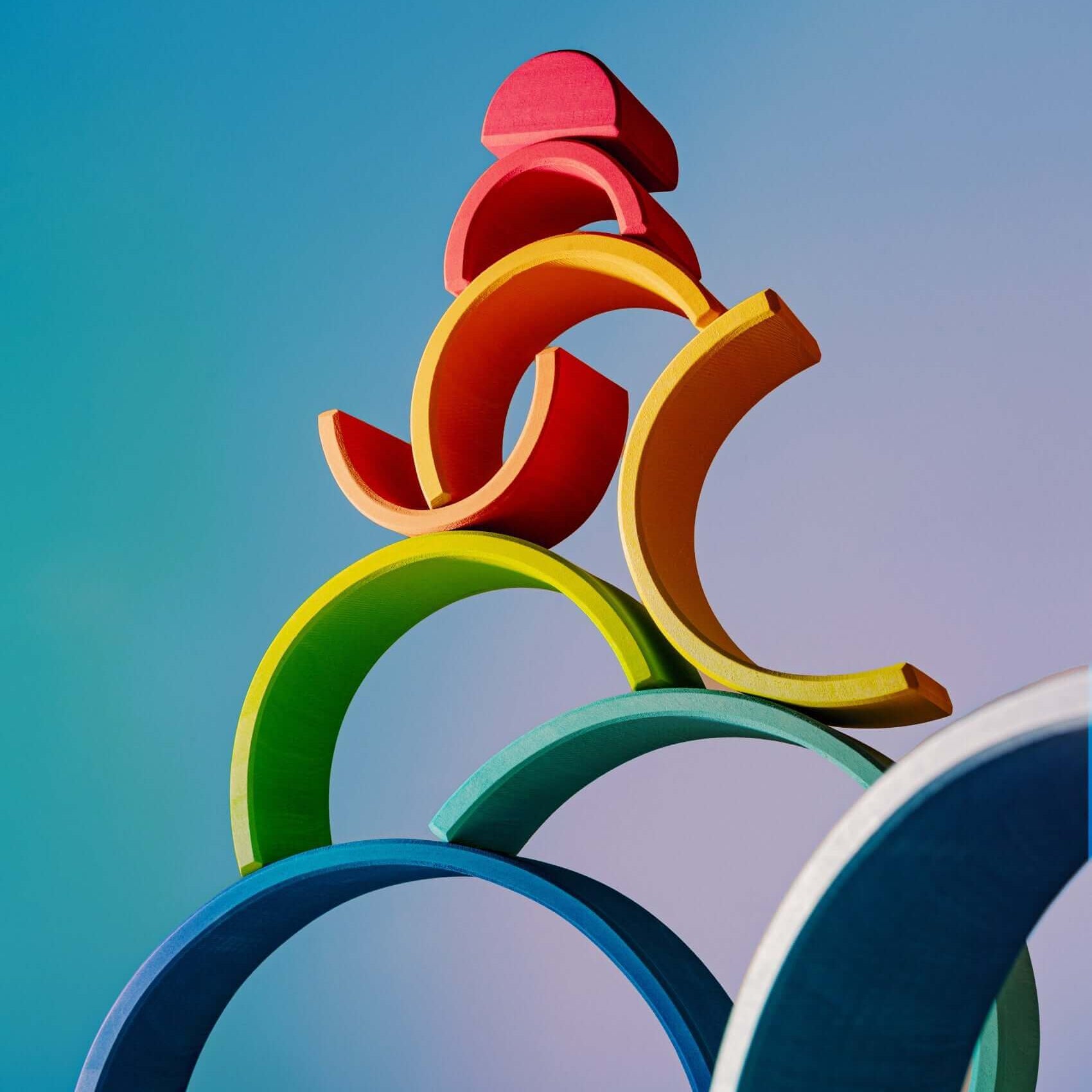 wooden rainbow stacker one of the best toys for 3 year olds