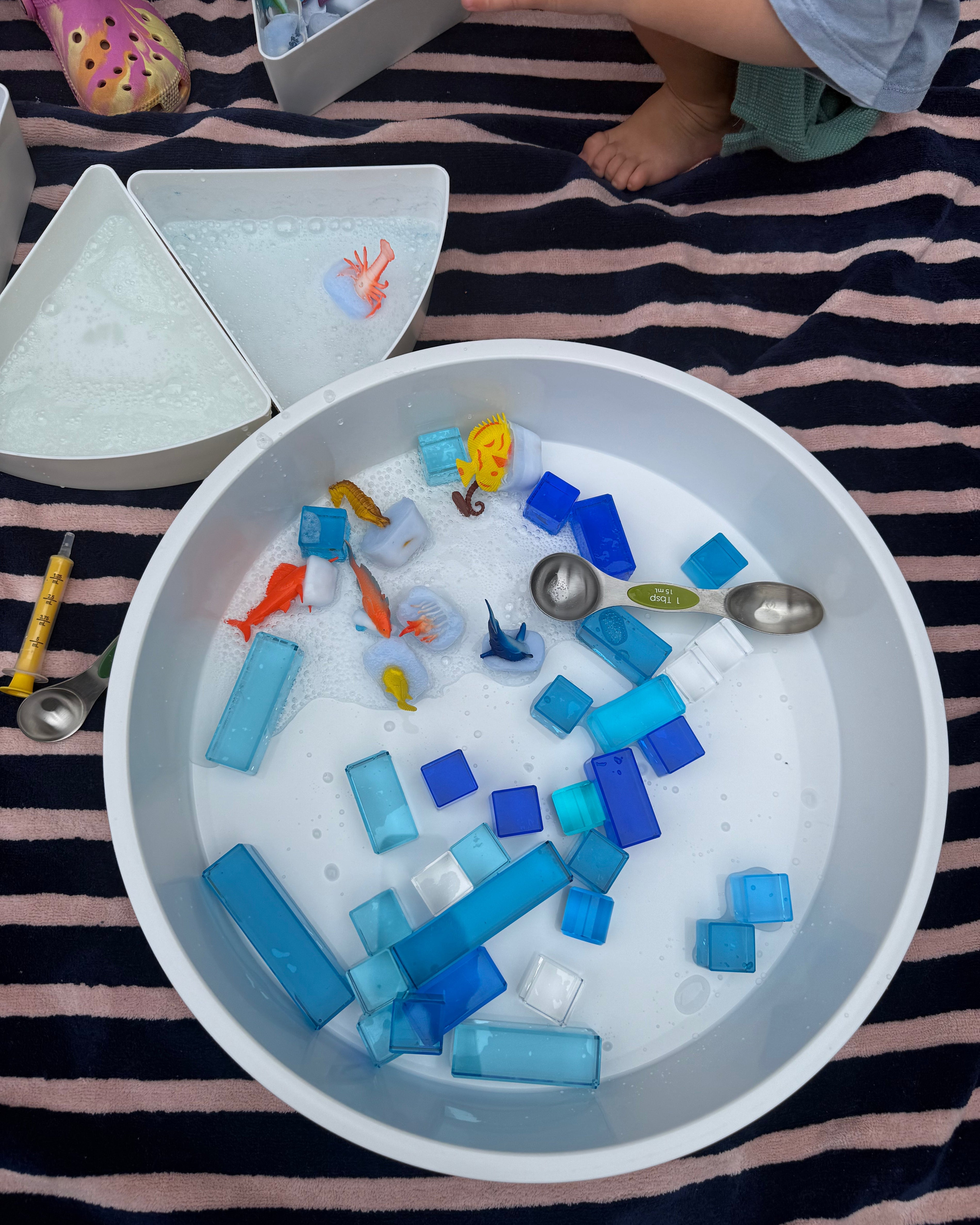 Small World Play Ideas for Kids (Imaginative Play with Blocks & Lucite Cubes)