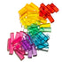 Illume Tower acrylic stacking blocks in vibrant rainbow colors, showcasing translucent acrylic pieces for creative play.
