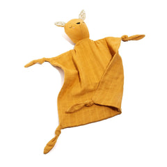 Pocket Pals organic cotton squirrel lovey comforter with tuck-in pouch, soft baby security blanket adventure toy