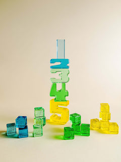 Colorful Number Blocks showing numbers 1 to 5, designed for early math learning and hands-on play.