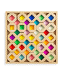austin wooden stacking blocks honeycomb puzzle set