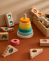 colorful, gem-filled Montessori wooden toys