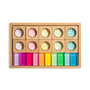 james blocks pastel wooden acrylic blocks set in tray light play