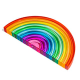 lucid rainbow acrylic rainbow stacker toy