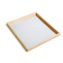 Mirror Tray with natural wood frame and smooth mirrored surface for creative playtime.