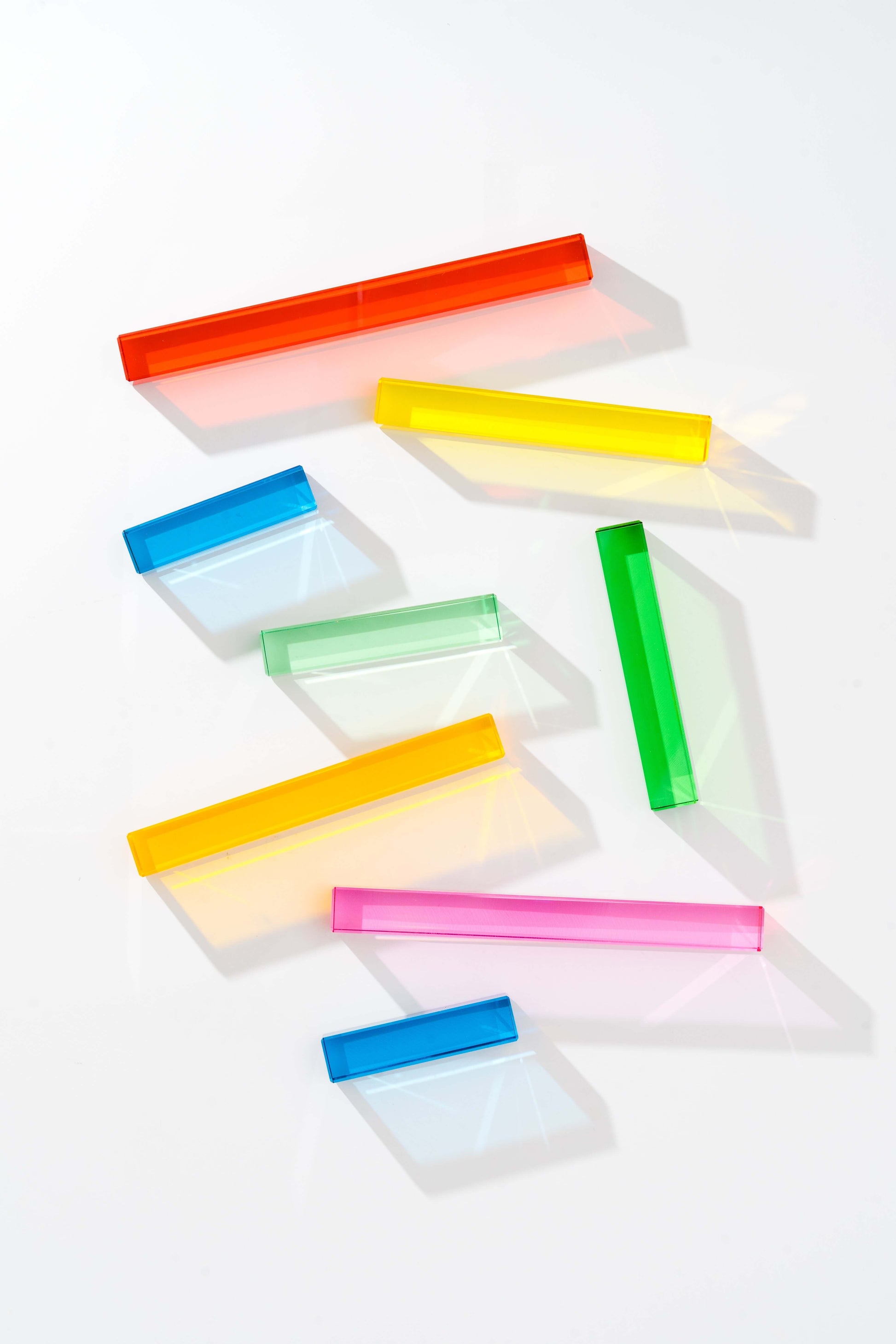 Millie Blocks translucent rainbow building blocks set for play-based learning, creativity, problem-solving and fine motor skills