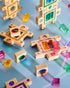 Wooden gem blocks