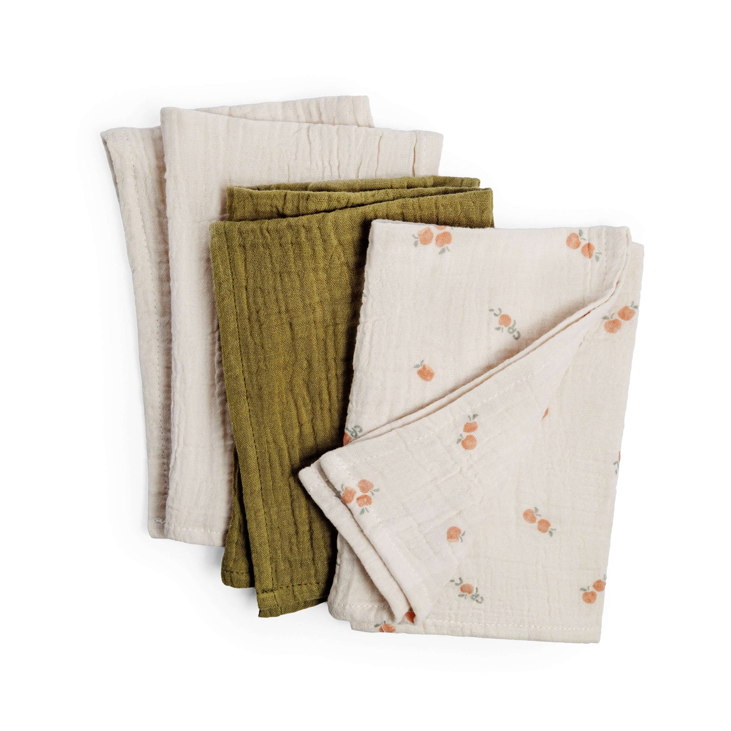 organic cotton burp cloths baby set of 3