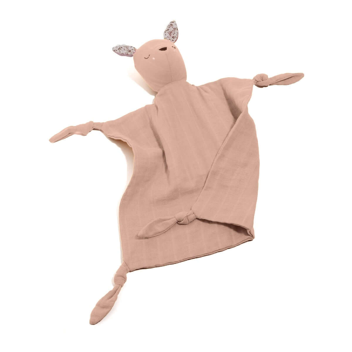 Pocket Pals organic cotton squirrel lovey comforter with fern print pocket pouch, soft baby security blanket