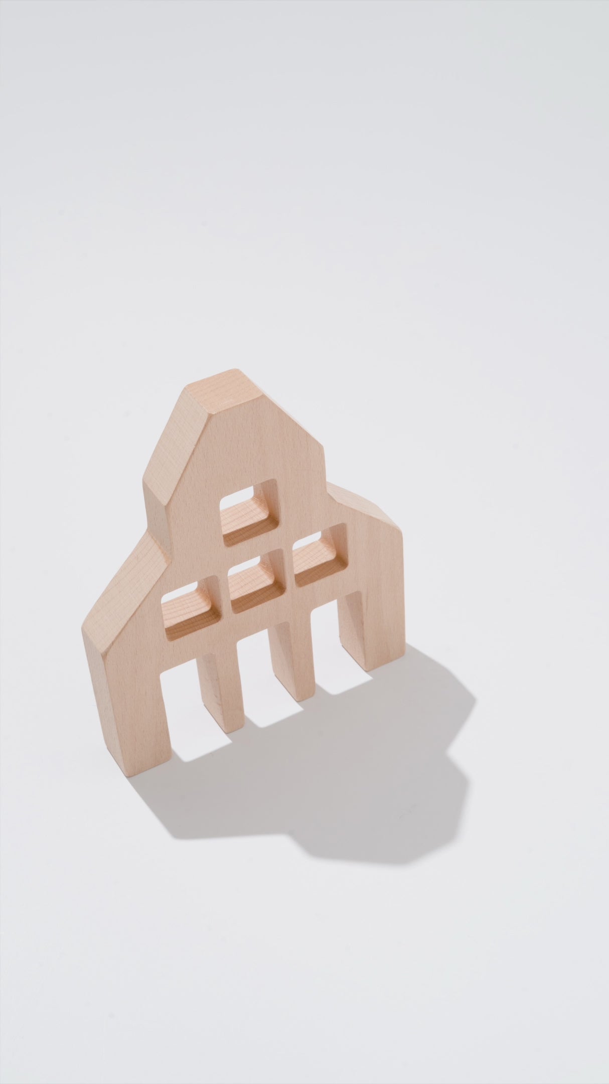 Canal House Blocks wooden canal house building block with window cutouts, extra large statement-making kids construction toy