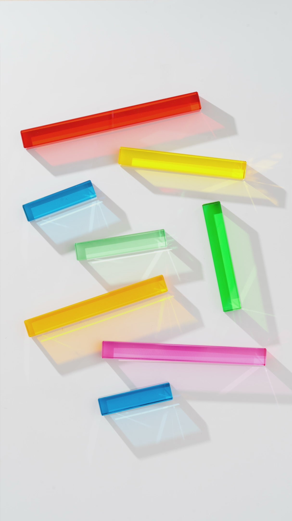 Millie Blocks translucent rainbow building blocks set for play-based learning, stacking and fine motor skills