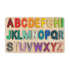 Alphabet Puzzle rainbow wooden alphabet board kids toys montessori toys 