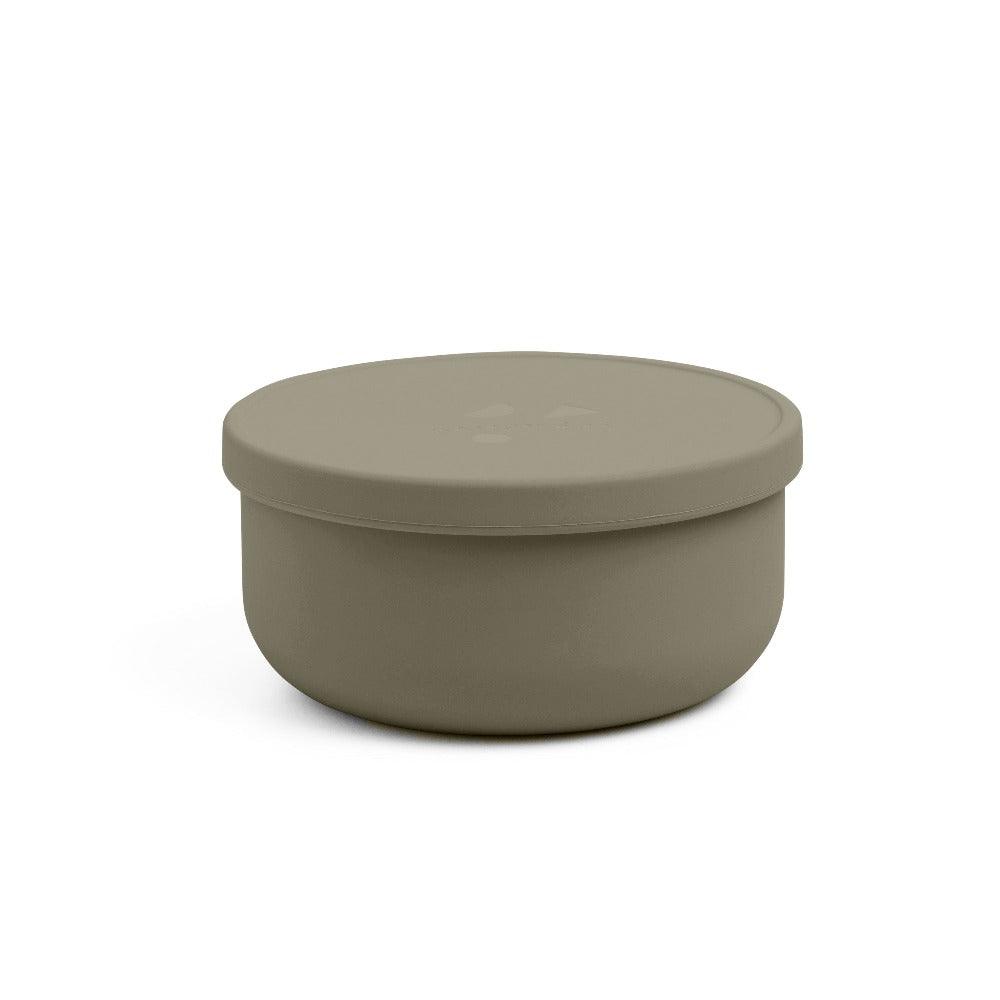 Stevie Silicone Bowl Olive Color Side View Maison Rue