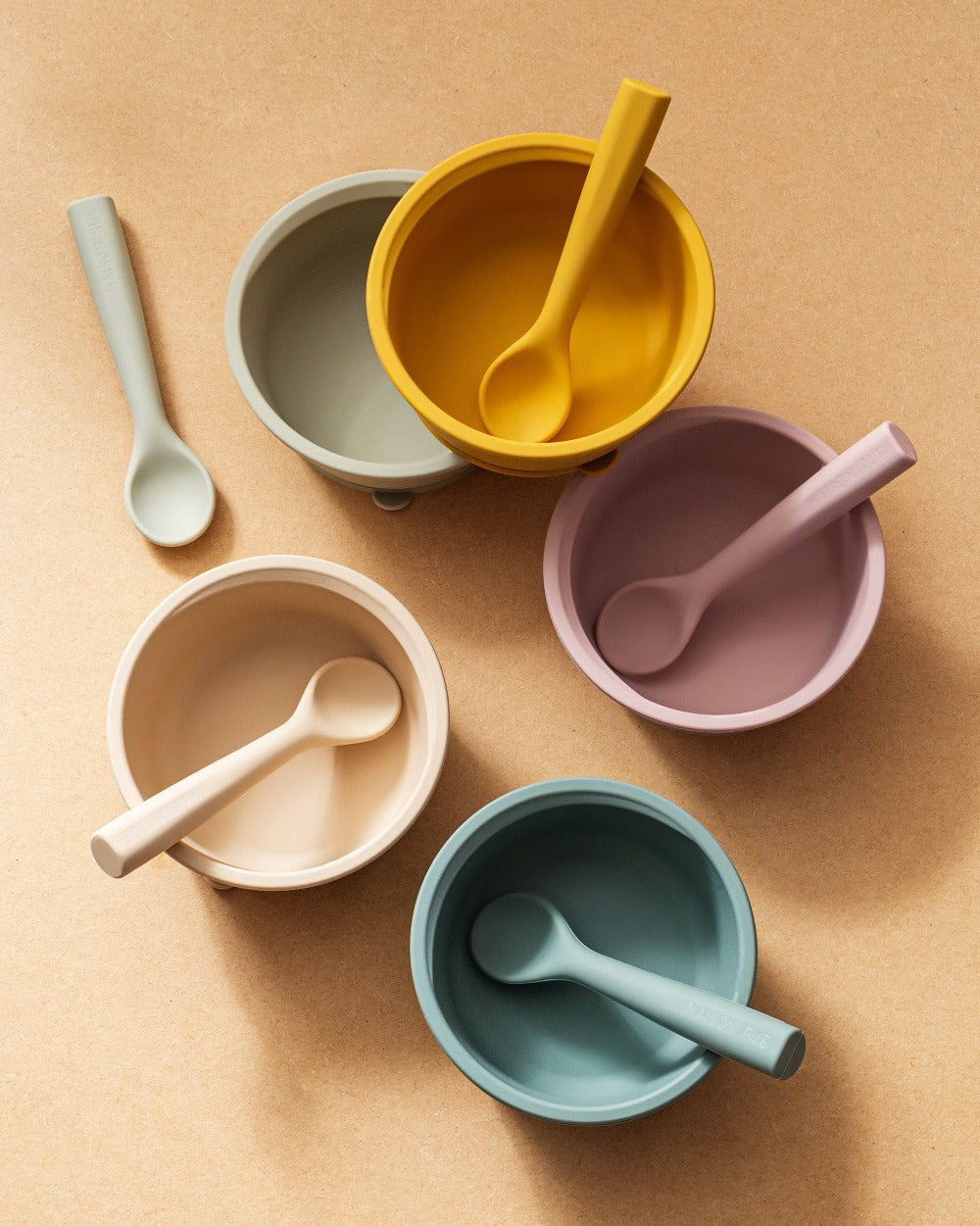 The Gaia Bowl & Bobbi Spoon Set in 5 Colors